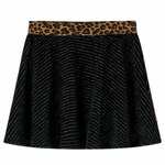 vidaXL Dječja suknja s uzorkom leoparda na pojasu crna 92