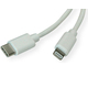 Roline USB-C kabel za punjenje i prijenos podataka TIP-C(M)-Lightning 8-pin(M), 1.0m, bijeli