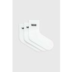 Set od 3 pari ženskih visokih čarapa Vans Classic Half Crew Sock VN00073EWHT1 White