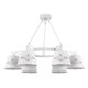 RABALUX 2235 | AnnaR Rabalux visilice svjetiljka 6x E14 bijelo mat