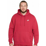 Muška sportski pulover Nike Sportswear Club Hoodie PO BB - pomegranate/pomegranate/white