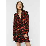 AWARE by VERO MODA Orange-Black patterned shirt VERO MODA Rio - Women crna, tamnocrvena, crvena