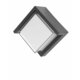 NOVA LUCE 9026001 | Max-NL Nova Luce zidna svjetiljka četvrtast 1x LED 1385lm 3000K IP65 tamno siva, opal, prozirno