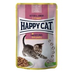 Happy Cat Kitten &amp; Junior Land Geflügel mokra hrana - Perad 24 x 85 g