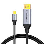 Lention CU808D USB-C do 8K60Hz DisplayPort kabel, 1,7 m (crni)