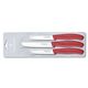 Victorinox set 3 noža za povrće 6.7111.3, crveni