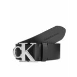 Muški remen Calvin Klein Jeans Round Mono Plaque Lthr Belt 40Mm K50K511168 Black BEH