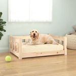 Krevet za pse 75 5 x 55 5 x 28 cm od masivne borovine