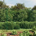 vidaXL Ograda od žičane mreže sa šiljastim držačima zelena 1,4 x 25 m