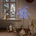 vidaXL Božićno drvce sa 120 LED žarulja 1,2 m plavo s izgledom vrbe