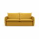 Senf žuta baršunasta sklopiva sofa 214 cm Vienna – Cosmopolitan Design