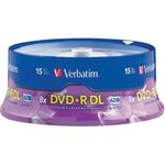 Verbatim DVD+R, 8.5GB, 8x, 25, printable