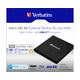 Verbatim Blu-Ray Slimline Ultra HD 4K vanjski snimač, M-Disc kompatibilan, USB3.2 (USB-C), crni