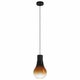 EGLO 43459 | Chasely Eglo visilice svjetiljka 1x E27 crno, prozirna crna, prozirno smeđa