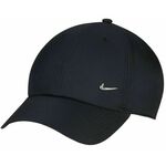 Kapa za tenis Nike Dri-Fit Club Unstructured Metal Swoosh Cap - black/metalic silver