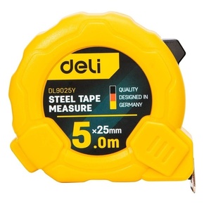 Čelična mjerna traka 5m/25mm Deli Tools EDL9025Y (žuta)