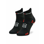Compressport Pro Racing Socks v4.0 Run Low Black/Red T4 Čarape za trčanje
