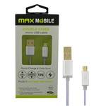 Kabel MAXMOBILE micro USB DOUBLE SIDED, 1m, srebrni