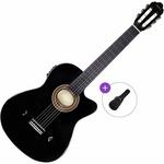 Valencia VC104TCE Basic SET 4/4 Black Elektro klasična gitara