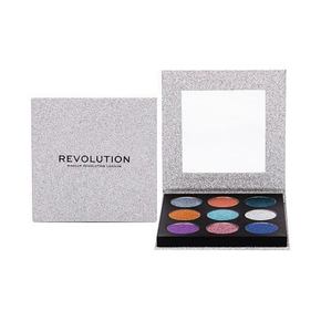 Makeup Revolution Pressed Glitter Palette paleta prešanih šljokica nijansa Illusion 10