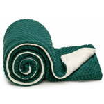 Zelena pletena deka za bebe 80x100 cm – T-TOMI