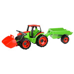 LENA: Ogromni zeleno-crveni traktor s hvataljkom i prikolicom 107 cm