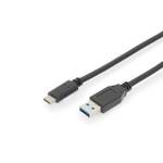Ansmann USB kabel USB 3.2 gen. 1 (USB 3.0) USB-C™ utikač, USB-A utikač 1.00 m crna dvostruko zaštićen