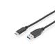 Ansmann USB kabel USB 3.2 gen. 1 (USB 3.0) USB-C™ utikač, USB-A utikač 1.00 m crna dvostruko zaštićen