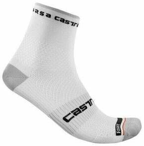 Castelli Rosso Corsa Pro 9 Sock White S/M Biciklistički čarape