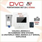 DVC PORTAFON SET ZA 2 STANA S VIDEO JEDINICOM PORTAFON-VIDEO2-SET