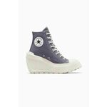 Tenisice Converse Chuck 70 De Luxe Wedge Platform za žene, boja: ljubičasta, A08282C