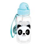 Plava boca za bebe sa slamkom Rex London Miko The Panda, 500 ml