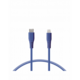 KSIX kabel za prijenos podataka Soft USB-C na lightning 1.0m plavi