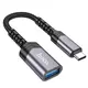 HOCO adapter tip C (muški) na USB (ženski) 3.0 UA24 crni