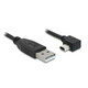 Delock kabel USB 2.0 A-muški &gt; USB mini-B 5-pinski muški pravokutni, 0,5 metara