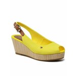 Sandale Tommy Hilfiger Iconic Elba Sling Back Wedge FW0FW04788 Vivid Yellow ZGS