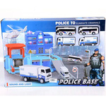 Policijski set sa 4 vozila i sa svijetlom i zvukom