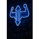 Ukrasna plastična LED rasvjeta, Gym Dumbbells WorkOut - Blue