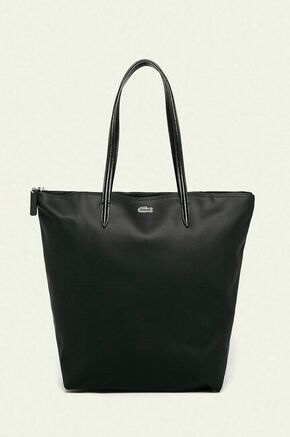 Lacoste - Torbica - crna. Velika shopper torbica iz kolekcije Lacoste. na kopčanje izrađen od kombiniranog sintetičkog materijala i ekološke kože.