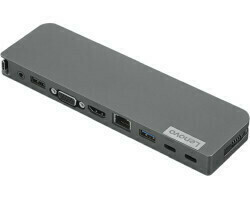 Lenovo USB-C Mini Dock Žičano USB 3.2 Gen 1 (3.1 Gen 1) Type-C Sivo