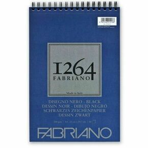 Blok Fabriano 1264 black drawing 21x29