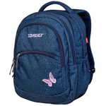 Target 2 u 1 Curved ruksak, Denim Butterfly (26941)