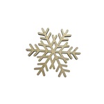 AtmoWood Drvena božićna pahuljica I 6 x 5,5 cm
