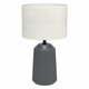 EGLO 900824 | Capalbio Eglo stolna svjetiljka 41cm sa prekidačem na kablu 1x E27 sivo, bezbojno, crno
