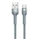 Kabel USB-C Remax Jany Alloy, 1m, 2.4A (srebrni)