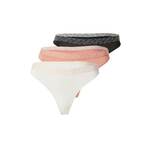 Tommy Hilfiger Underwear Tanga gaćice rosé / crna / bijela
