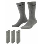 Čarape za tenis Skarpety tenisowe Nike Everyday Cotton Cushioned Crew 3P - carbon heather/black # 42-46