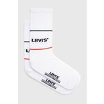 Čarape Levi's (2-pack) - šarena. Duge čarape iz kolekcije Levi's. Model izrađen od elastičnog materijala. U setu dva para.