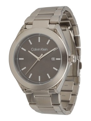 Calvin Klein Analogni sat tamo siva / srebro