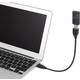 Renkforce USB kabel USB 2.0 USB-A utikač, USB-A utičnica 16.00 cm crna fleksibilni kabel s dugim vratom, pozlaćeni kontakti
